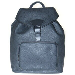 Louis Vuitton Montsouris Empreinte Crocodile Leather Backpack Black Annex